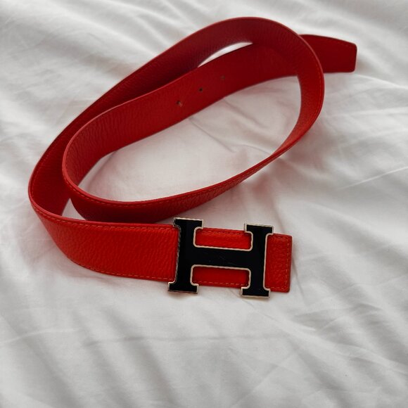 HERMES H Bar Buckle J Stamp 2006 Women's and Men's Belt - Picture 6 of 7